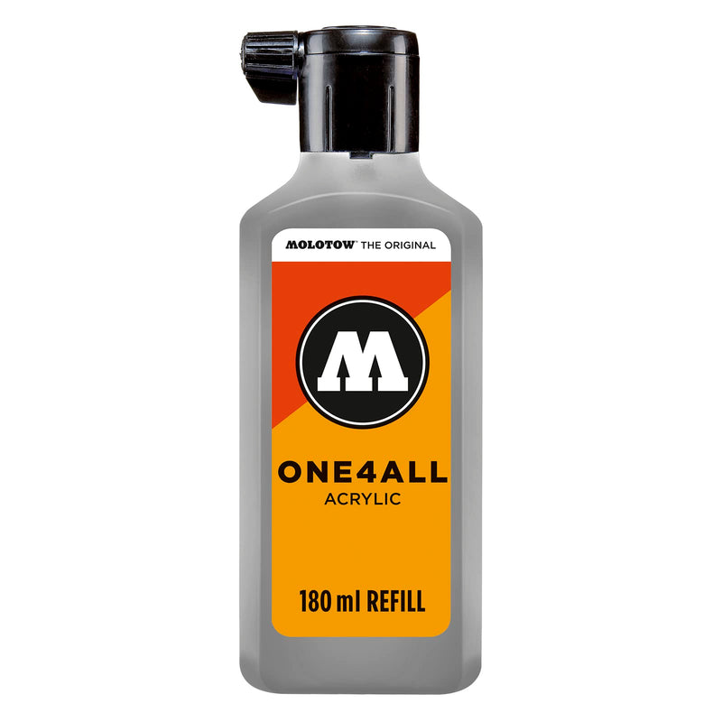 MOLOTOW ONE4ALL Acrylic Paint Refill ONE4ALL Paint Marker, Cool Grey Pastel, 180ml Bottle, 1 Each (692.203)