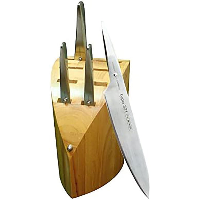 Chroma Knife Block Set, 5 Piece, Silver