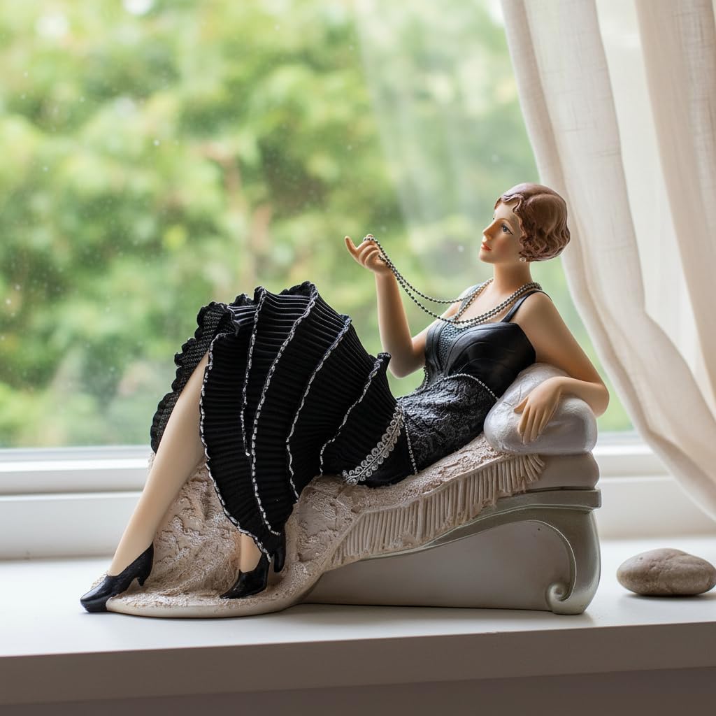 Comfy Hour 11 Inch Victorian Lady Figurine, Art Deco Decor