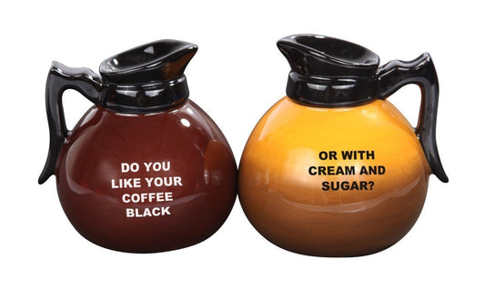 Pacific Trading Attractives Magnetic Ceramic Salt Pepper Shakers Coffee Pots (multi-colored, 1)
