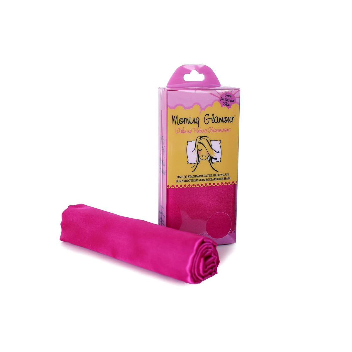 Morning Glamour Pillowcase, Standard (20" x 26"), Fuschia