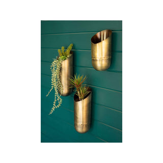 KALALOU Vase, largest 5"d x 14"t, Gold