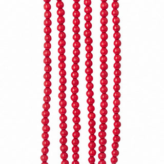 Kurt Adler 9 X 14mm Wooden Red Bead Garland