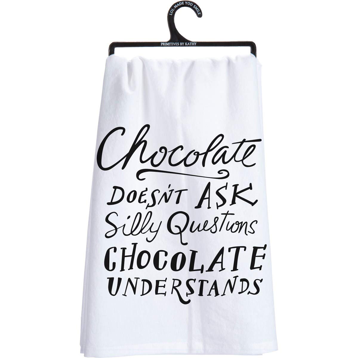 Primitives by Kathy Chocolate Tea Towel 28-Inch by 28-Inch