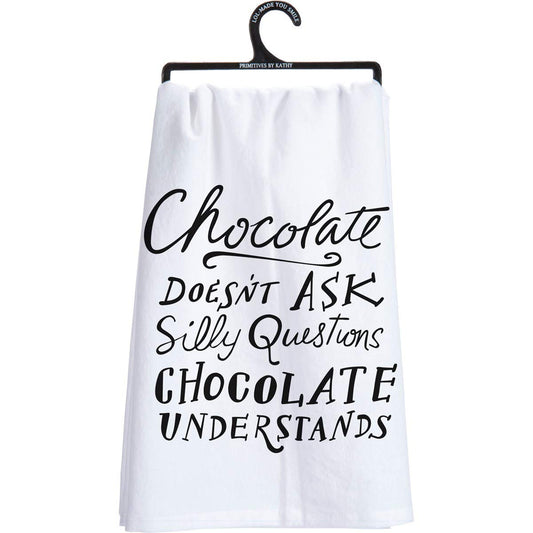 Primitives by Kathy Chocolate Tea Towel 28-Inch by 28-Inch
