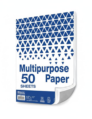 BAZIC Multipurpose Paper. White Printer Paper for Office and School Use (80 Sheets. 8.5 x 11 in)