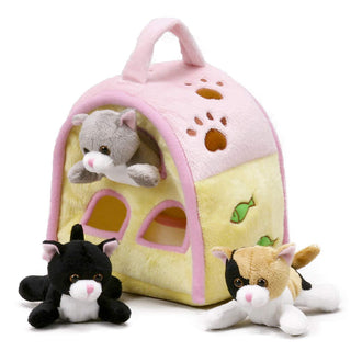 Cat Finger Puppet Play House 8" by Unipak