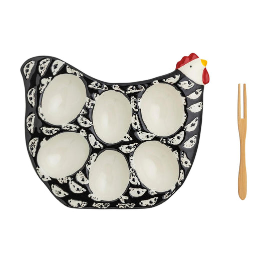 Mud Pie Tray, 7.8", Black