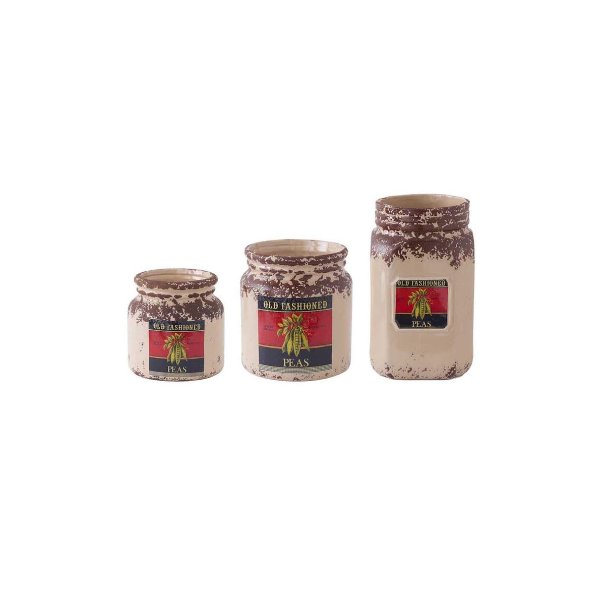K&K Interiors Jar, 9.5"H x 5.5"W x 5.5"D, Ceramic