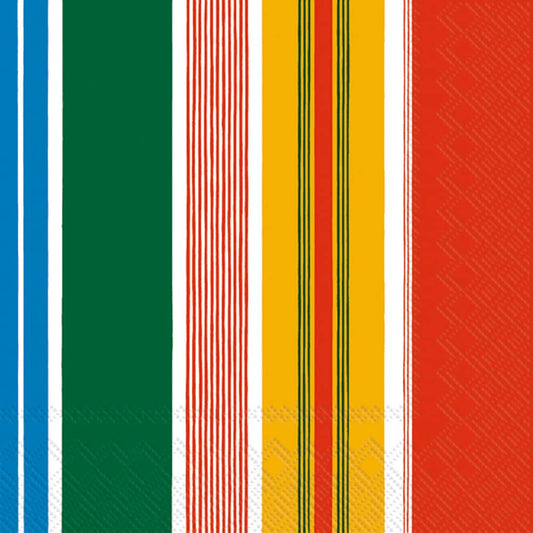 Boston International IHR Ideal Home Range - Paper Napkins Marimekko PARAATI yellow red 20-Count 3-Ply Lunch Napkins 6.5 x 6.5 inches