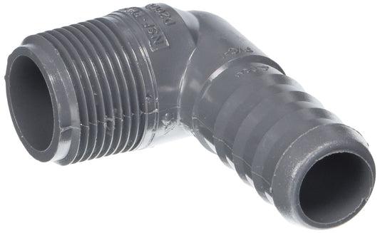 Lifegard Aquatics ARP270479 Elbow Male Pipe Thread X Barb for Aquarium, 3/4-Inch