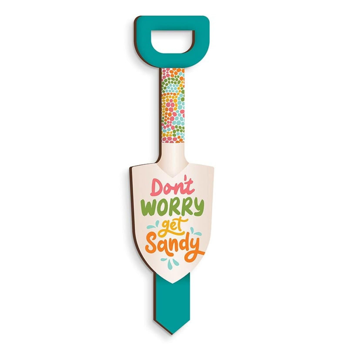 P. Graham Dunn Decorative Signage, 2.5" x 9.75", Don't Worry Get Sandy