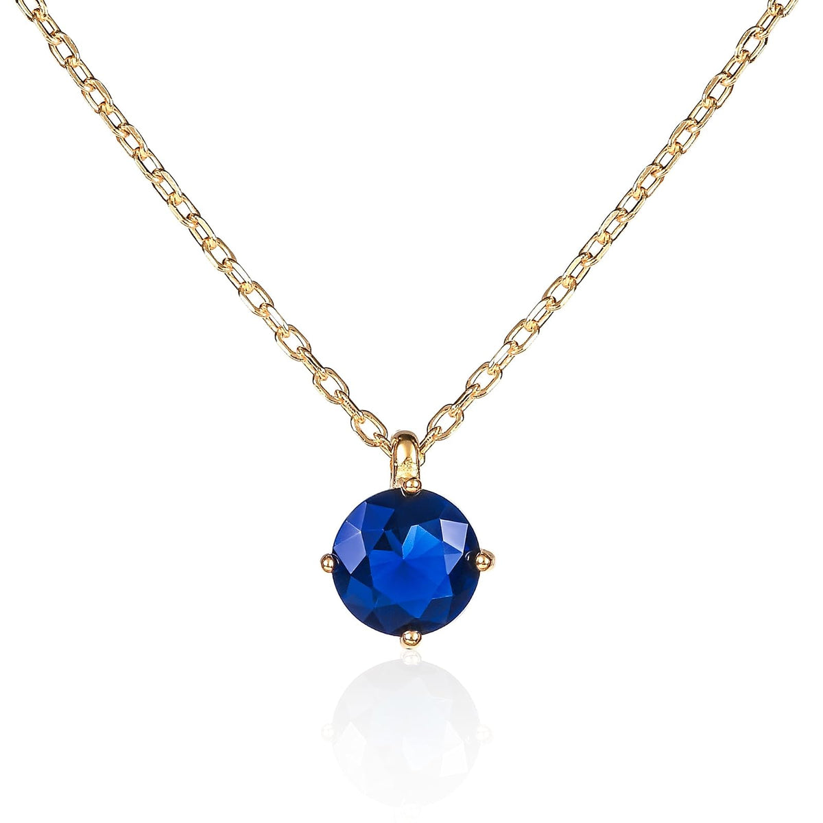 namana Necklace, One Size, Gold-Blue