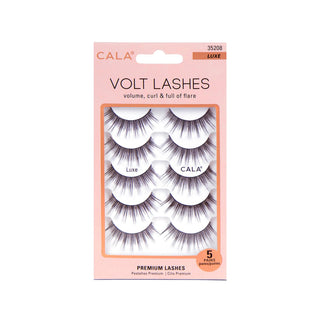 Cala False Eyelash, 5 pairs", Black with Volt Blue accents