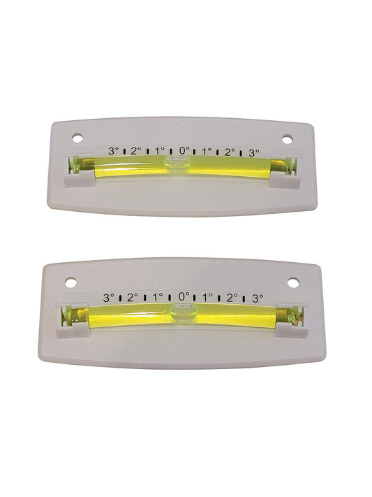 EZ Travel Distribution 2-Pack Bubble Graduated Scale Levels Trailer Leveler Large (White)