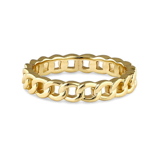 DEVATA Ring, 7, Gold Plated/Curb Link CBR9921