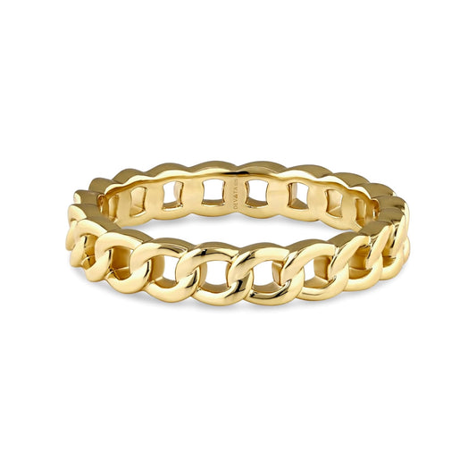 DEVATA Ring, 6, Gold Plated/Curb Link CBR9921