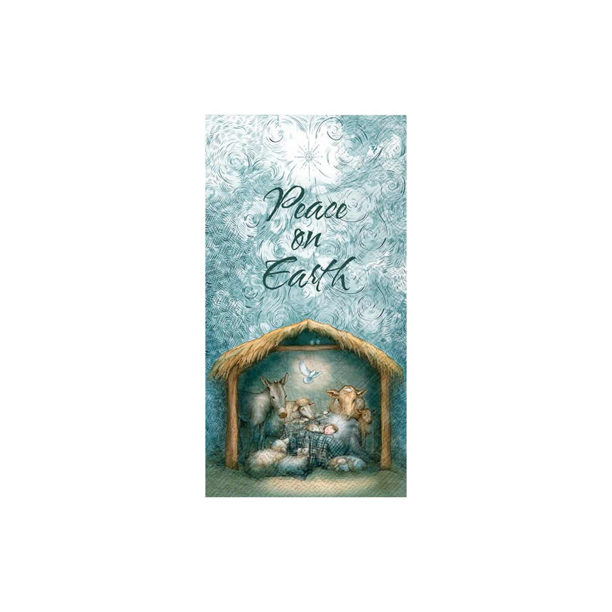 ihr SINCE 1977 Disposable Napkin, Guest Towel, Peace Nativity
