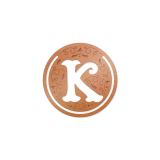 IF Bookmark, Brown Or Copper, Letter K