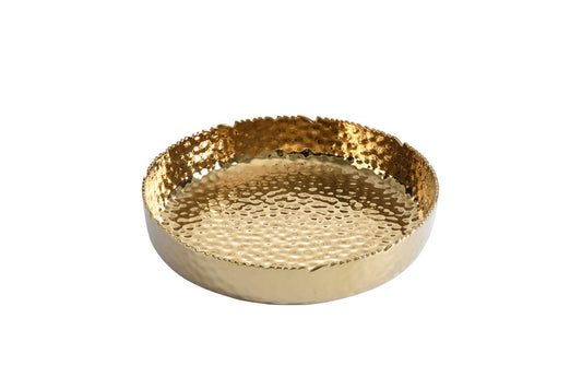 Pampa Bay Porcelain Extra Large Shallow Serving Bowl (Gold)