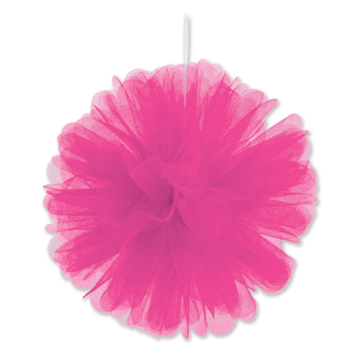 Beistle 2 Piece Pink Tulle Balls, 8"