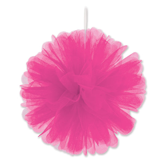 Beistle 2 Piece Pink Tulle Balls, 8"