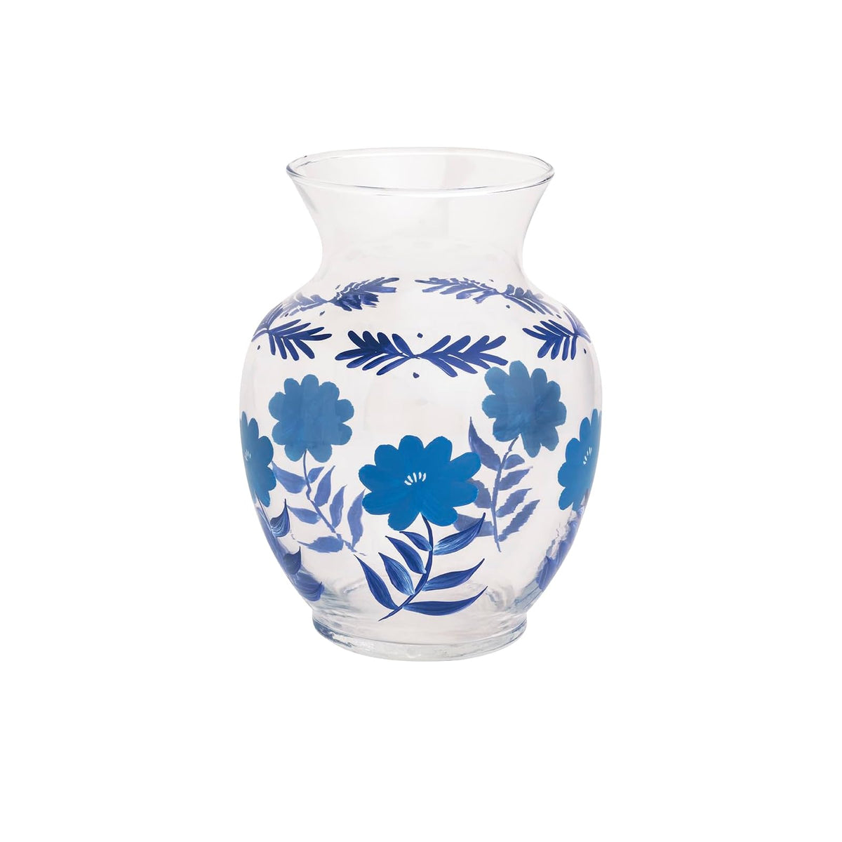 Mud Pie Vase, 6 1/2" x 3 3/4" dia, Blue