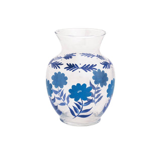 Mud Pie Vase, 6 1/2" x 3 3/4" dia, Blue