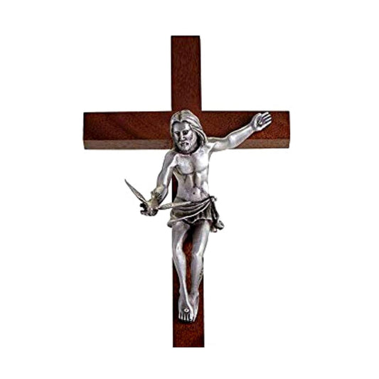 Jeweled Cross Wall Art, 10.3"L x 5.5"W, Clear