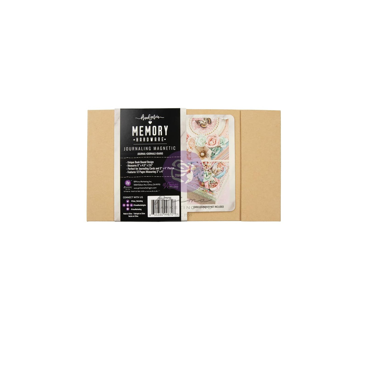 PRIMA MARKETING INC Art And Craft Supply, Memory Hardware Chipboard Album-Journa