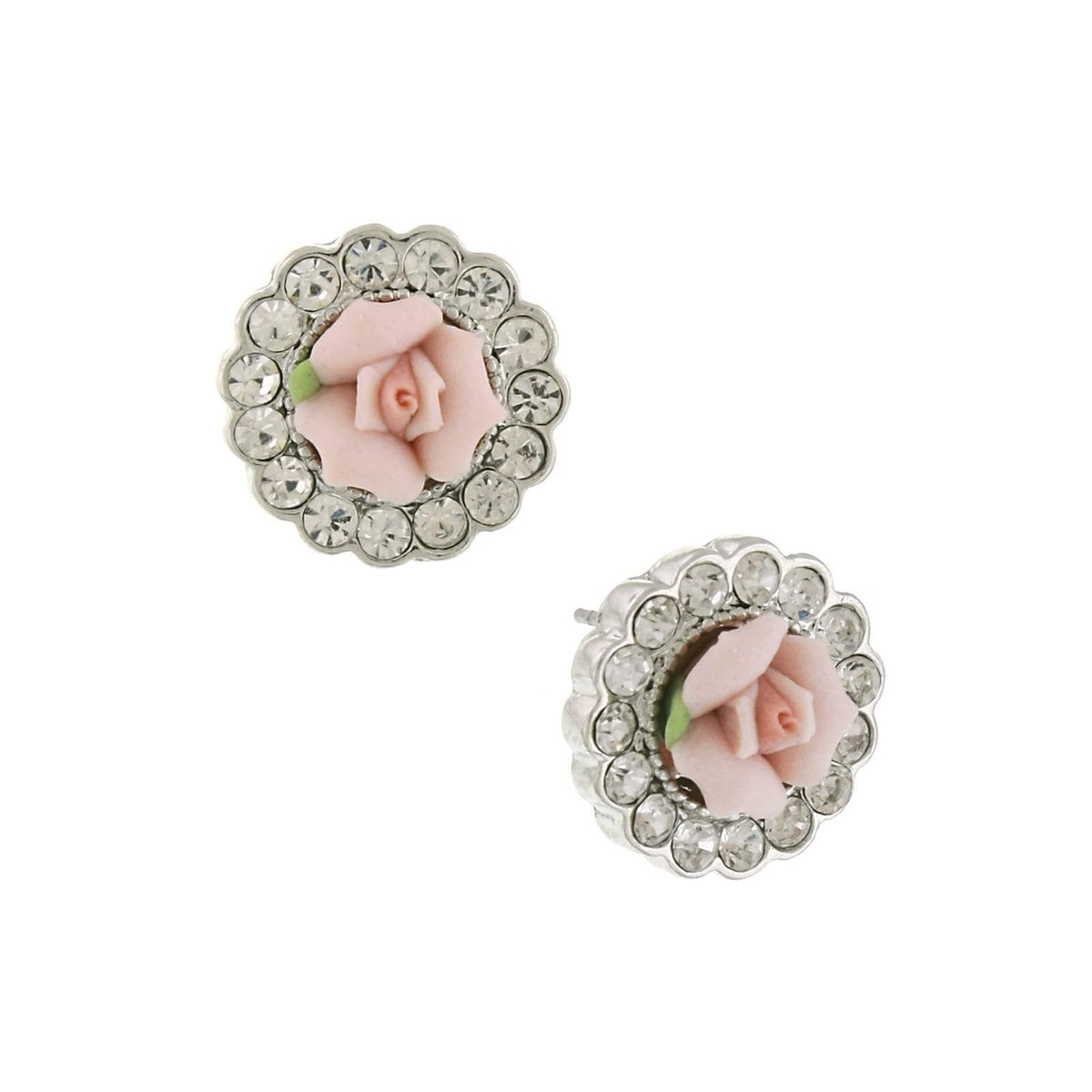 1928 Jewelry Company Earring, 0.63"L x 0.63"W, Pink