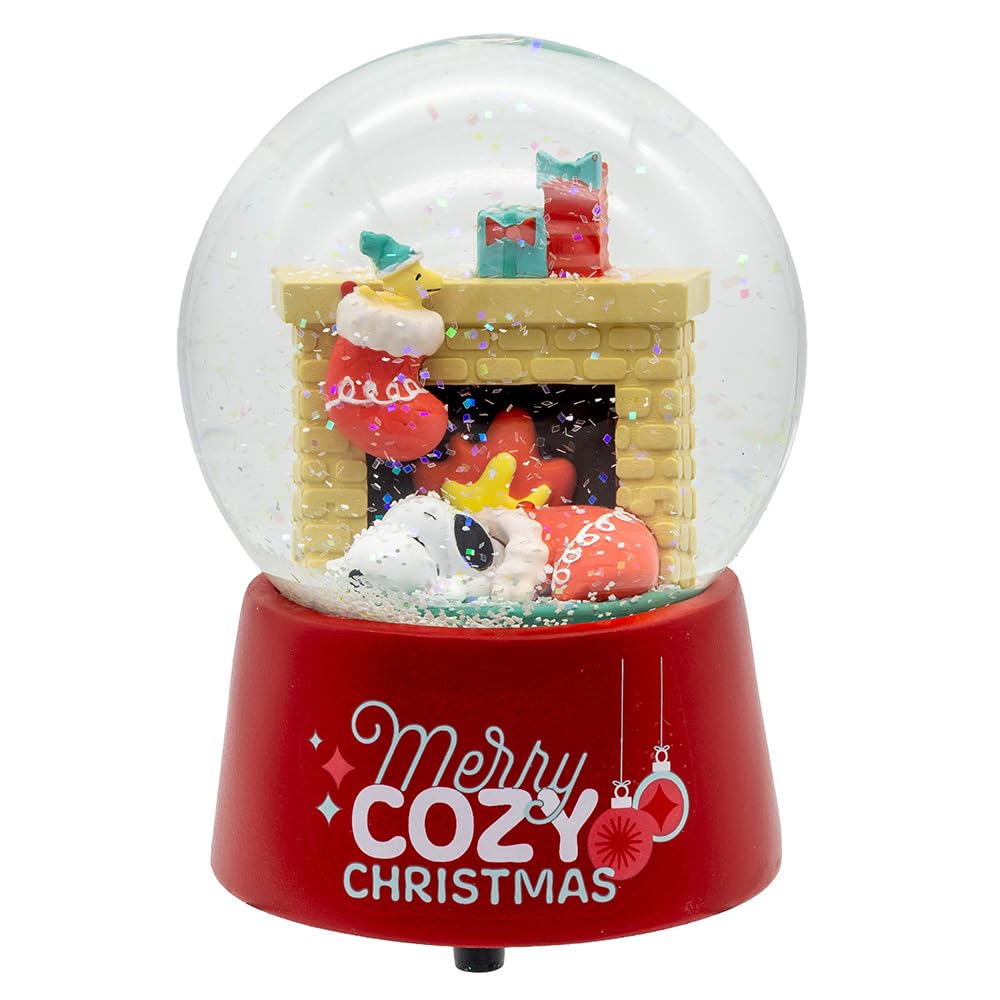 Peanuts Snow Globe, Red, Classic