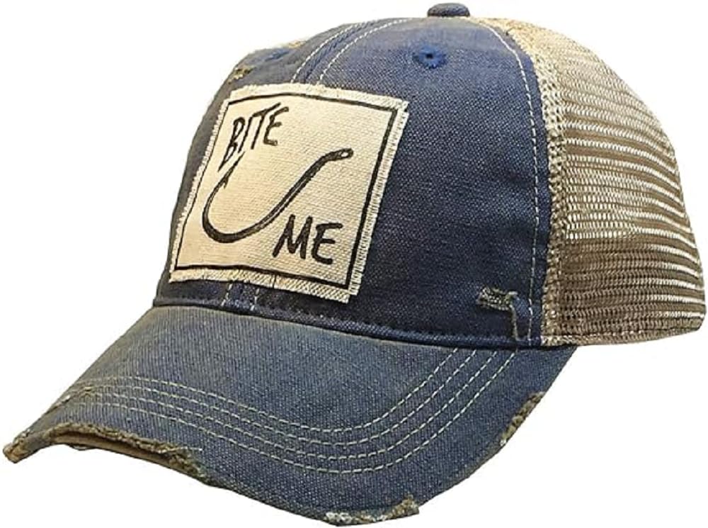 VINTAGE LIFE Hat, Bite Me (Royal Blue), Baseball