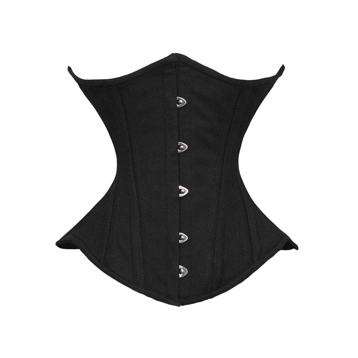 luvsecretlingerie Corset, XX-Large, Black Cotton (Normal Torso-fit Well for 12.2
