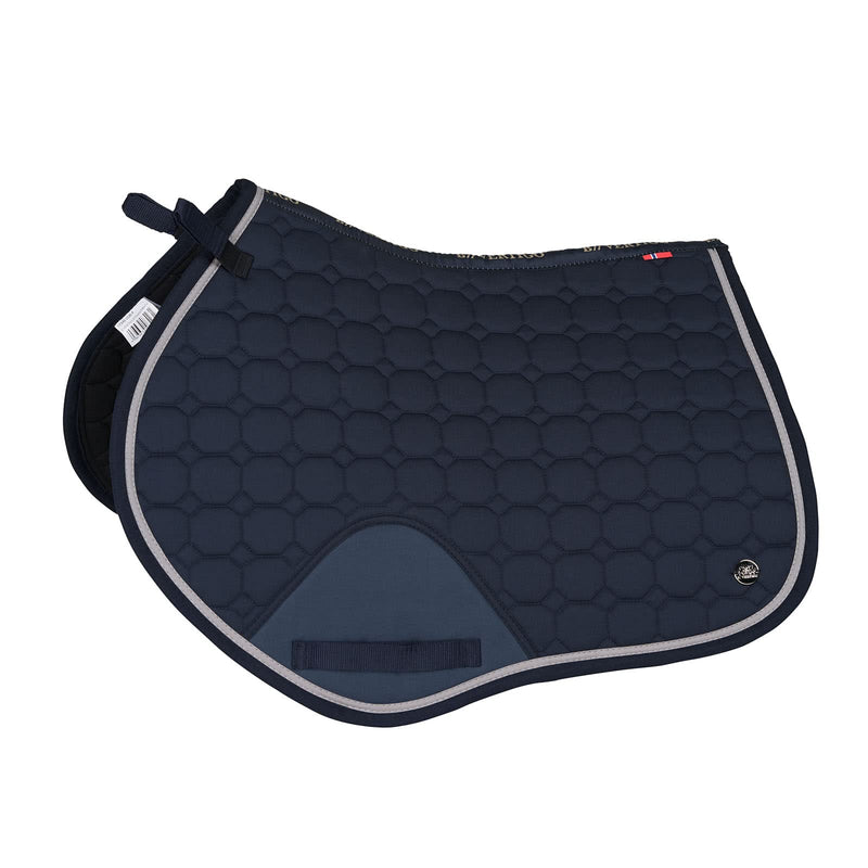 B Vertigo Zurich Quilted Quick-Dry Dust-Resistant All Purpose Saddle Pad - Dark Navy - Horse