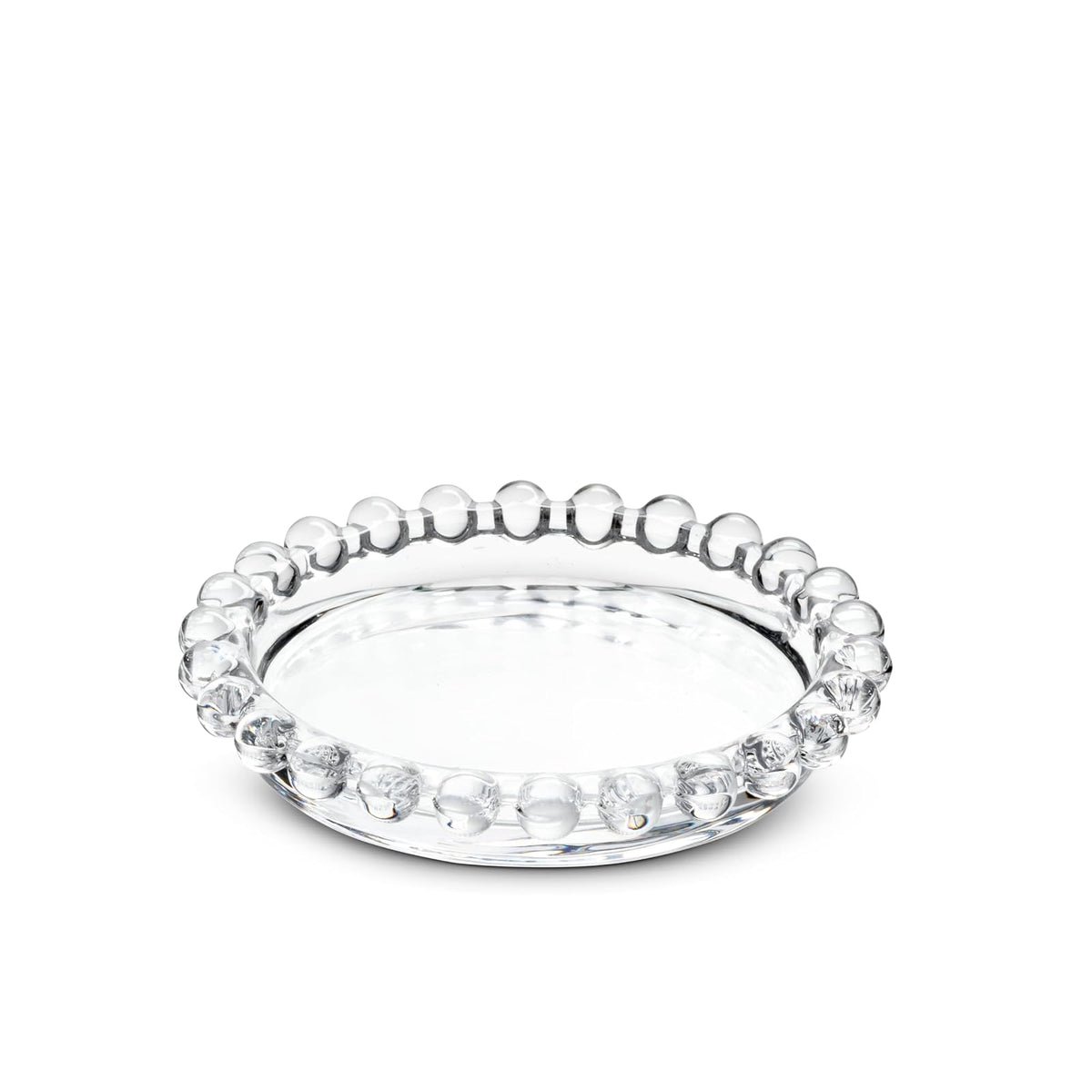 Abbott Collection Candle Holder, 3.5"D, Clear