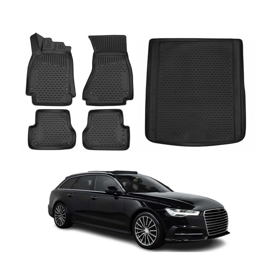 OMAC Vehicle Mat, A6 Avant Allroad 2013-2016 / Black, Black