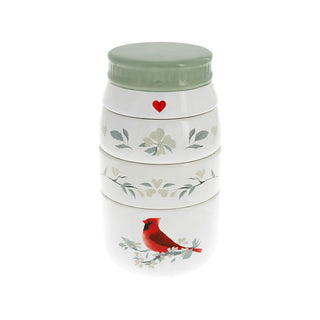 Pavilion Gift Company Measuring Cup, 6.75", White, Green, Red
