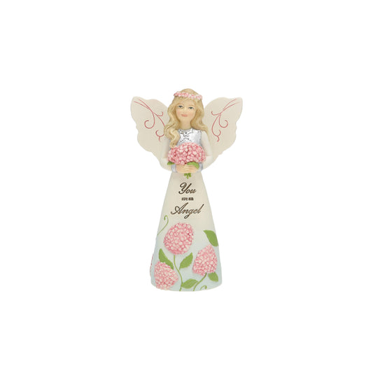 Pavilion - You are an Angel - 5" Angel Figurine Floral Spring Home Decor Religious Survivor Hospital Stay Present
