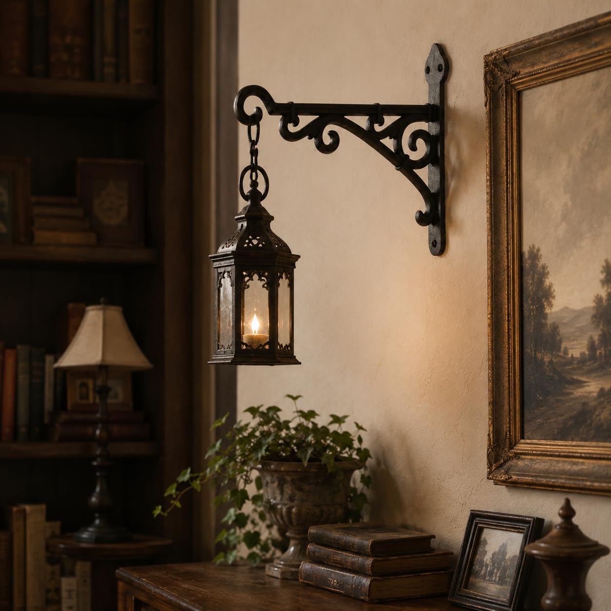 Comfy Hour Cast Iron Wall Mount Bracket - Primitive, Brown