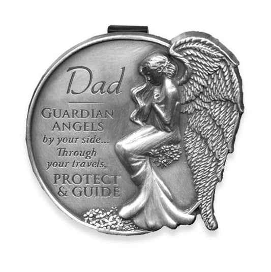Quanta Angelstar 15681 Dad Guardian Angel Visor Clip Accent, 2-1/2-Inch