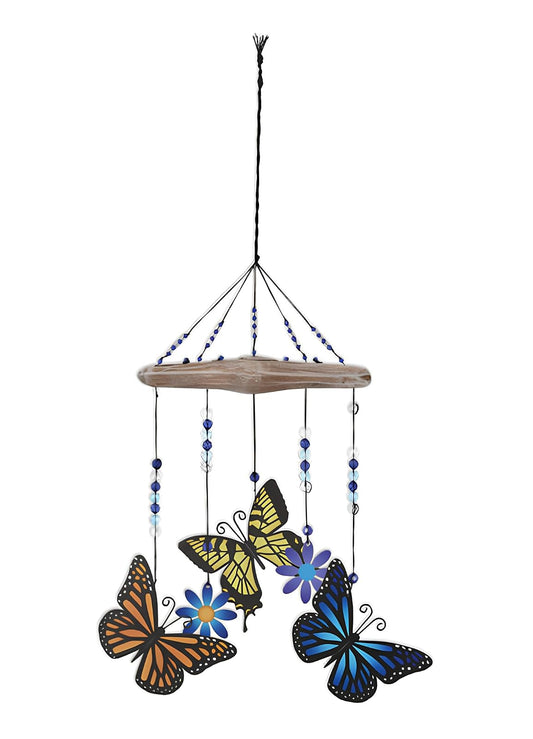 Sunset Vista Designs Butterfly Chime, 10-inch Height, Home Decor, Noisemaker, Outdoor Accent