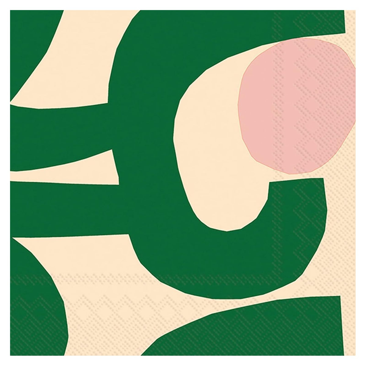 ihr SINCE 1977 Disposable Napkin, 6.5" x 6.5", Seppel (Green)