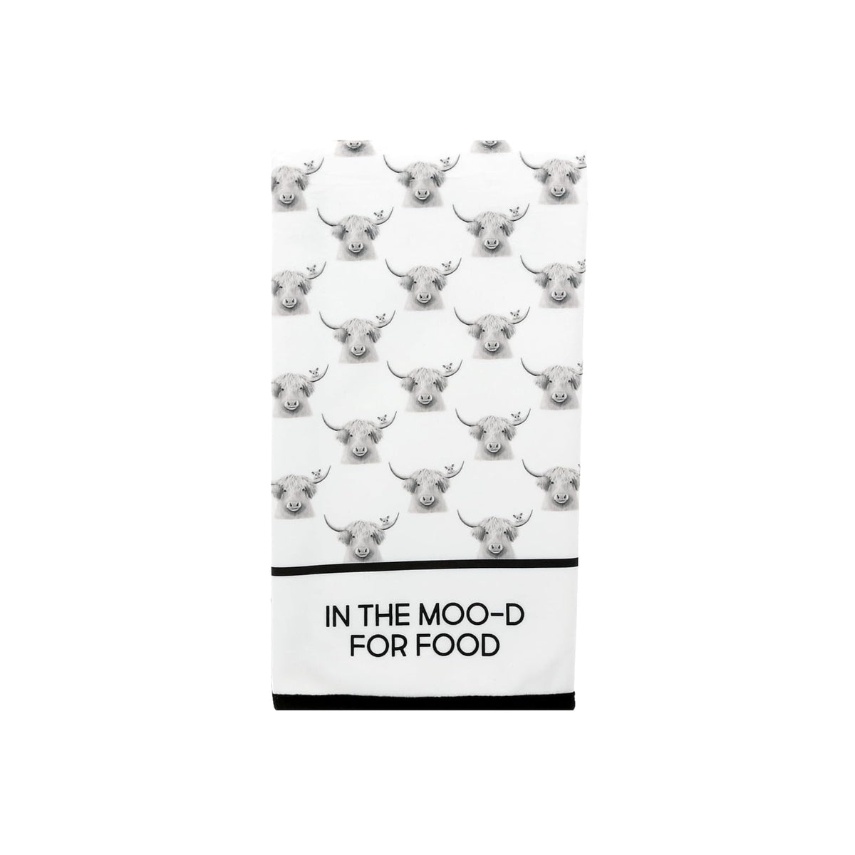 Pavilion Gift Company Towel, 23.75", Black, White
