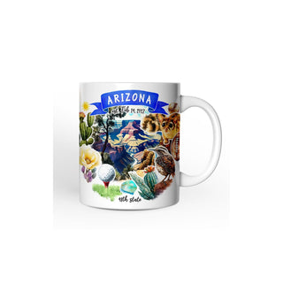 OrnamentallyYou Drinking Cup, 12 Ounces, Artistic Arizona State Themes and Landm