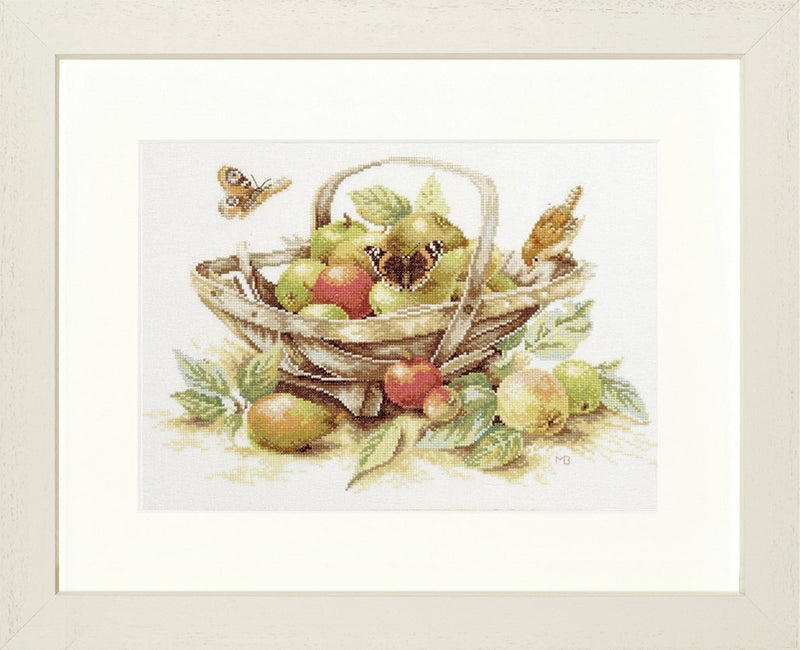 Lanarte PN-0021221 0007960 Counted Cross Stitch Kit - Summer Fruit, Ebengewebt