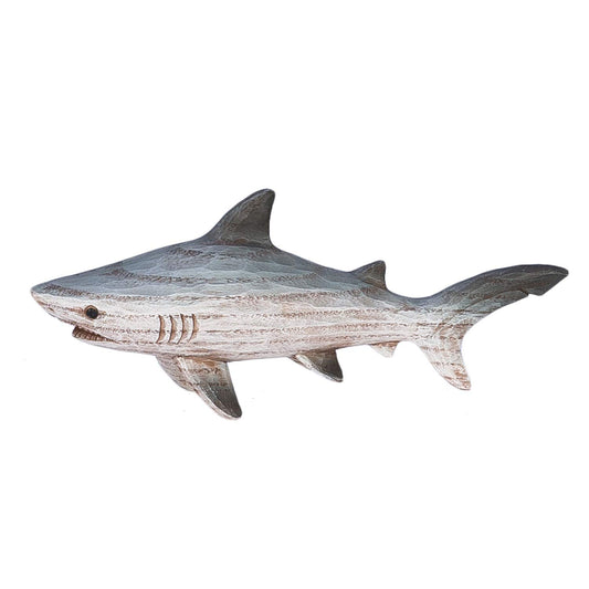 Beachcombers Resin Carved Wood Look Shark