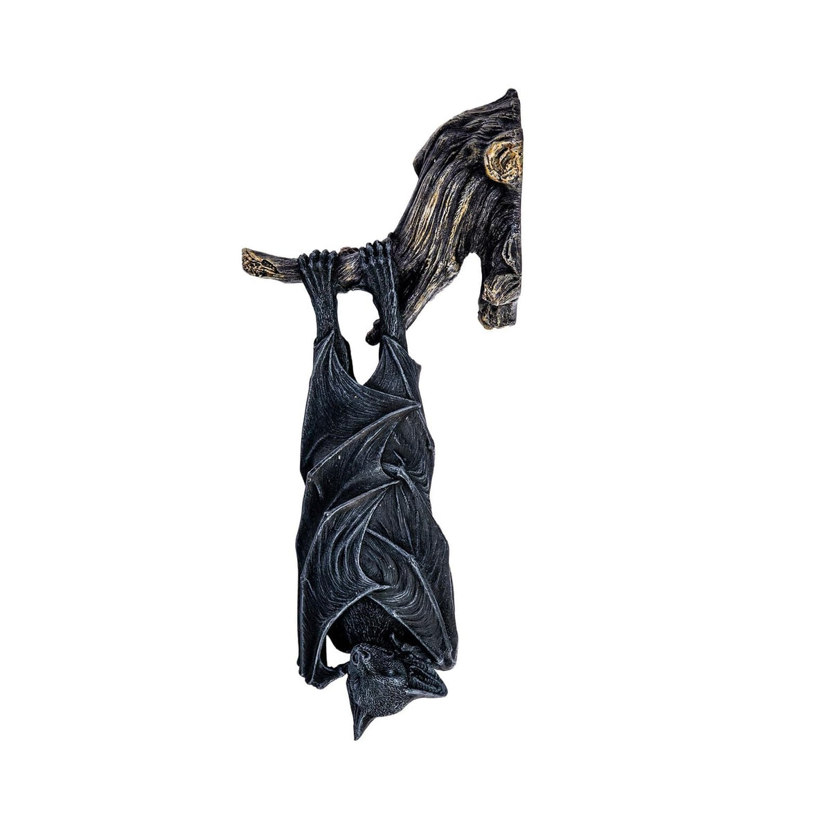 Pacific Giftware Decorative Signage, BLACK, HANGING BAT WALL PLAQUE, BAT HANGING