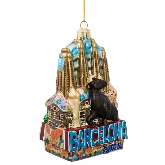 Kurt Adler C7568 Barcelona Glass Ornament