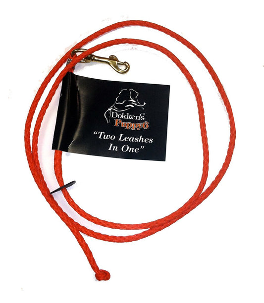 Dokken Dog Supply Puppy 6 | 2 leashes In One Check Cord | PLX100 | Hunting Dog Training | Dokken NEW